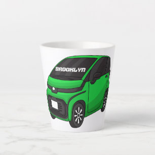 Taza De Café Latte Coche de pequeño tamaño verde