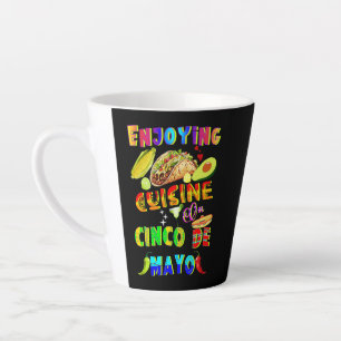 Taza De Café Latte Cocina De Cinco De Mayo