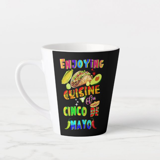 Taza De Café Latte Cocina De Cinco De Mayo (Izquierda)