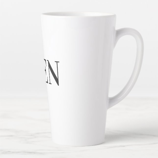 Taza De Café Latte Cocina de Comedor Hombres Texto Mugs Cups Latte Mu (Derecha)