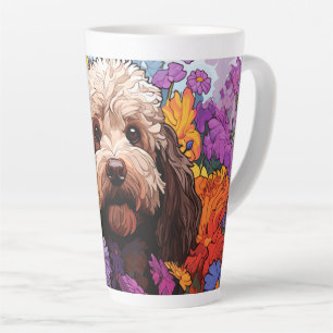 Taza De Café Latte Cockapoo personalizado en una taza de latte en el 