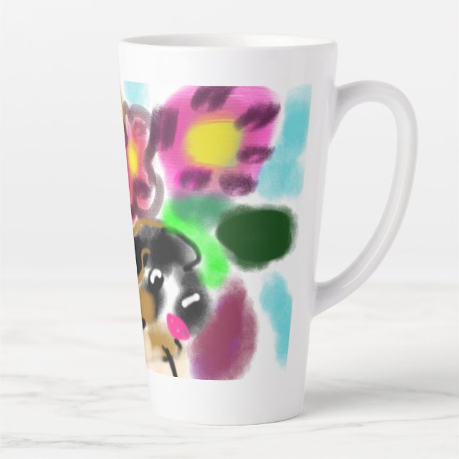 Taza De Café Latte Cocker spaniel king charles  (Derecha)