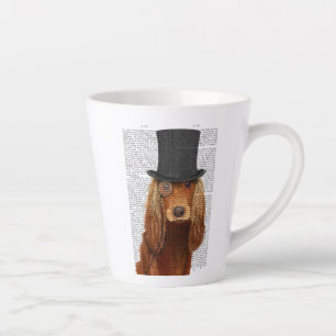 Taza De Café Latte Cocker Spaniel, zanahoria formal y Gorra