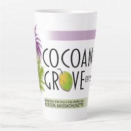 Taza De Café Latte Cocoanut Lounge Latte Mug (17 oz)