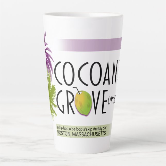Taza De Café Latte Cocoanut Lounge Latte Mug (17 oz) (Anverso)