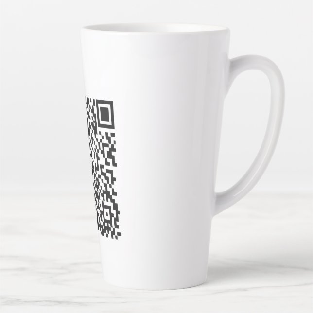 Taza De Café Latte código QR (Derecha)