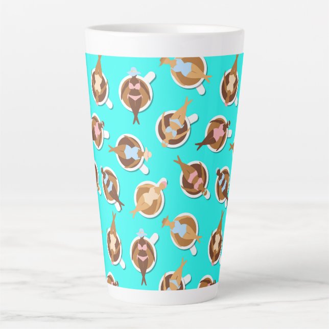 Taza De Café Latte Coffee Addict Best Friends Trendy Girly Pastel (Anverso)