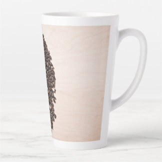 Taza De Café Latte Coffee Bean Heart Latte Mug