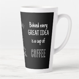 Taza De Café Latte Coffee Break – Great Ideas – Latte Cup – Custom