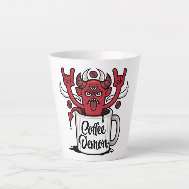 Taza De Café Latte Coffee Demon (Anverso)