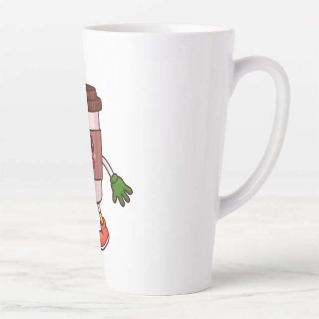 Taza De Café Latte Coffee divertido (Derecha)