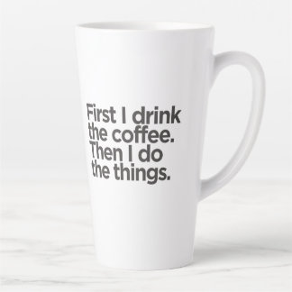 Taza De Café Latte Coffee First Latte Mug