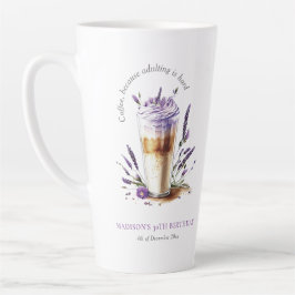 Taza De Café Latte Coffee Latte Birthday Personalizado