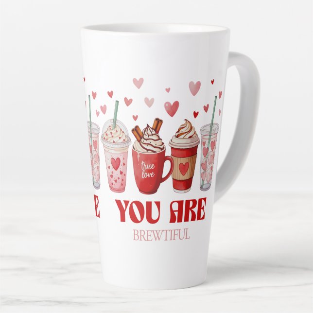 Taza De Café Latte Coffee Lover Valentines Day (Ángulo derecho)