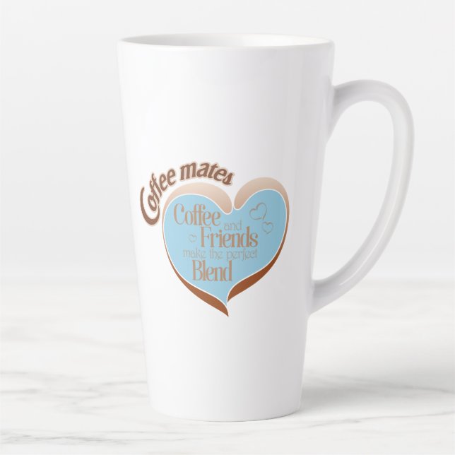 Taza De Café Latte Coffee mates  latte mug (Derecha)