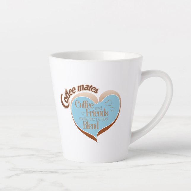 Taza De Café Latte Coffee mates  latte mug (Derecha)
