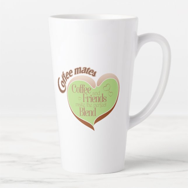 Taza De Café Latte Coffee mates  latte mug (Derecha)