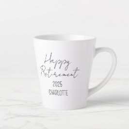 Taza De Café Latte Coffee Mug de retiro personalizado, feliz retiro