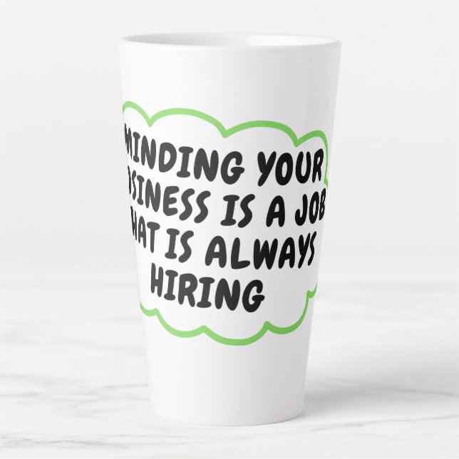 Taza De Café Latte Coffee Mug divertido (Anverso)