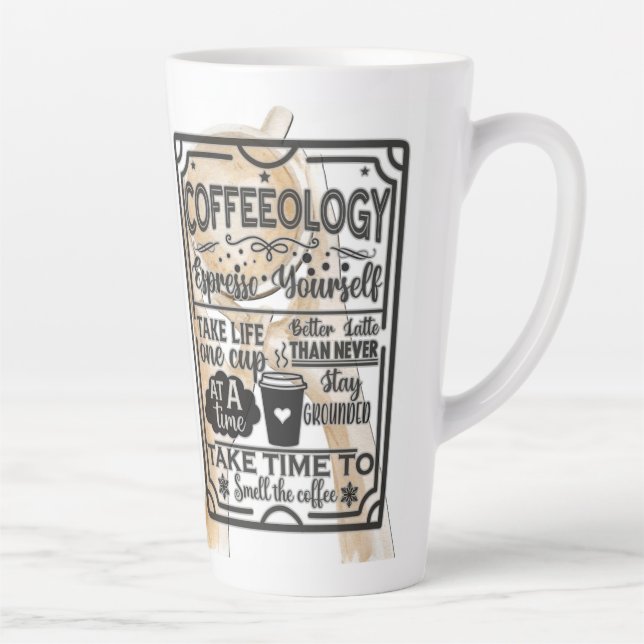 Taza De Café Latte Coffeeología (Derecha)