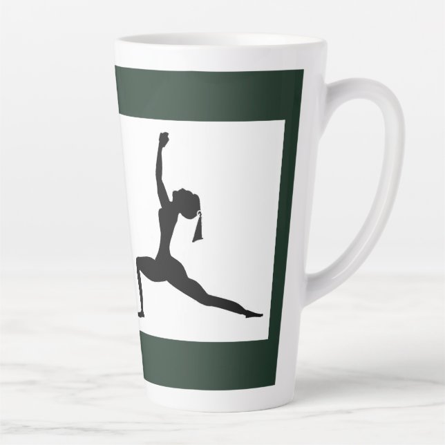 Taza De Café Latte Coffeeshop verde (Derecha)