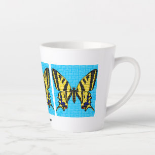 Taza De Café Latte Cola de Golondrina (12oz) - Taza para Latte