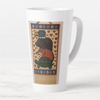 Taza De Café Latte Colas de animales de tótem
