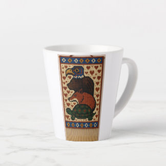 Taza De Café Latte Colas de animales de tótem