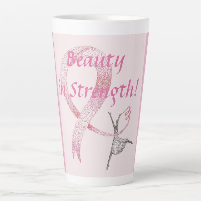 Taza De Café Latte Colección Damas Princesa Rosa (Anverso)