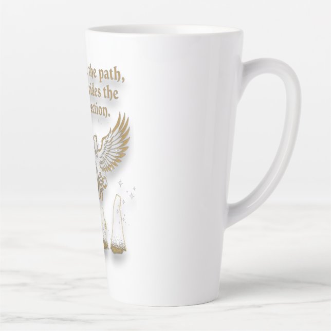 Taza De Café Latte Colección de accesorios espirituales de visión div (Derecha)