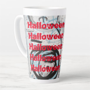 Taza De Café Latte Colección de arte de Halloween Latte Mug
