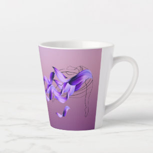 Taza De Café Latte Colección de lineas hermosas