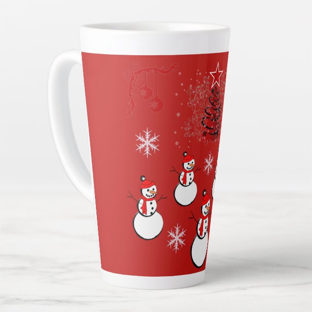 Taza De Café Latte Colección de Navidades Suzanne Elizabeth (Ángulo izquierdo)