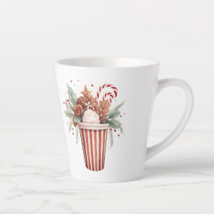 Taza De Café Latte Colección de Peppermint Mocha
