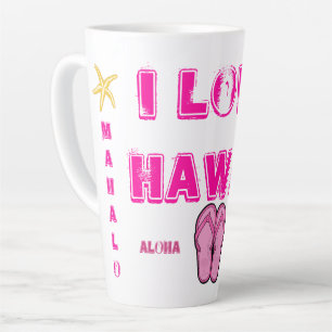 Taza De Café Latte Colección Hawaii Aloha