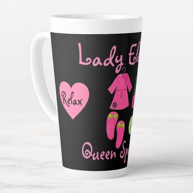 TAZA DE CAFÉ LATTE COLECCIÓN LADY ELEGANCE (Ángulo izquierdo)