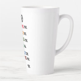 Taza De Café Latte Colección Latte Mug