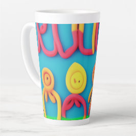 Taza De Café Latte Colección Playdough