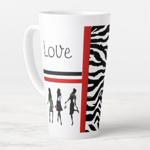 TAZA DE CAFÉ LATTE COLECCIÓN SHOPPING QUEEN