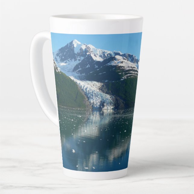 Taza De Café Latte Colegio Fiordo II Hermosa Fotografía de Alaska (Ángulo izquierdo)