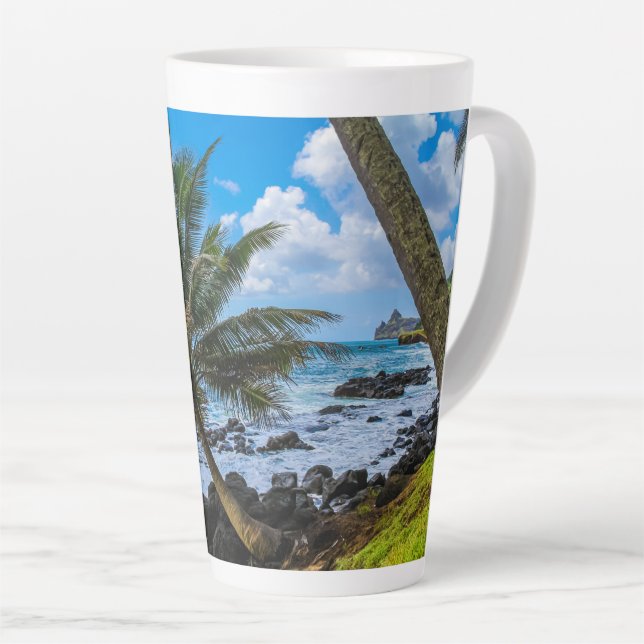 Taza De Café Latte Colgando... (Ángulo derecho)