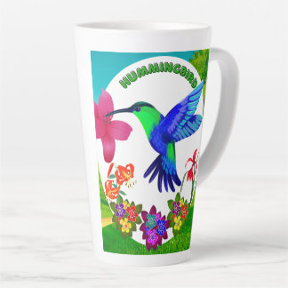 Taza De Café Latte Colibrí en medio de la belleza de la naturaleza, a