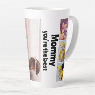 Taza De Café Latte Collage de fotos y texto personalizado