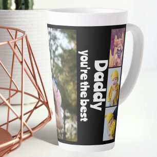 Taza De Café Latte Collage de fotos y texto personalizado