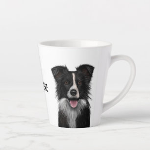 Taza De Café Latte Collie de borde