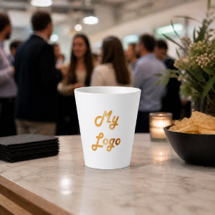 Taza De Café Latte color de marca del logotipo empresarial