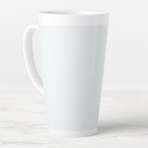 Taza De Café Latte Color sólido blanco escarpado   Clásica   Elegante