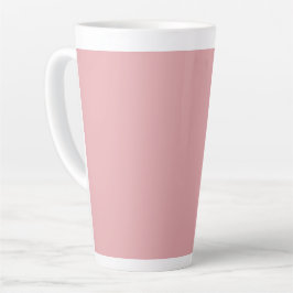 Taza De Café Latte Color sólido rosa Rosa de Rubor | Clásica | Elegan