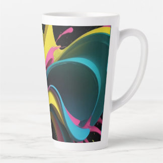 TAZA DE CAFÉ LATTE COLORES 