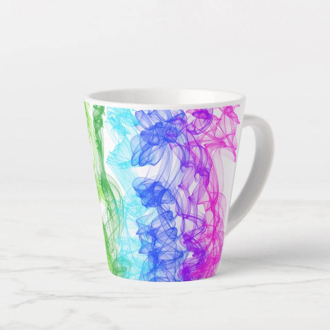 Taza De Café Latte Colores De Amor - (Ángulo derecho)